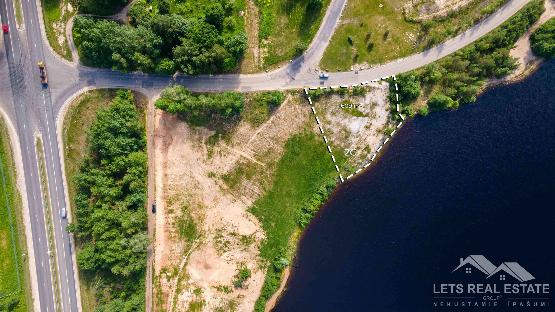 1609 m² apbūves zeme, Daugavmalas iela 2C, Saulkalne, Salaspils pagasts, Salaspils novads